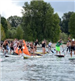 Men and Women Racing on Paddleboards