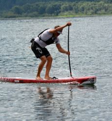 Belar Diaz on Paddleboard